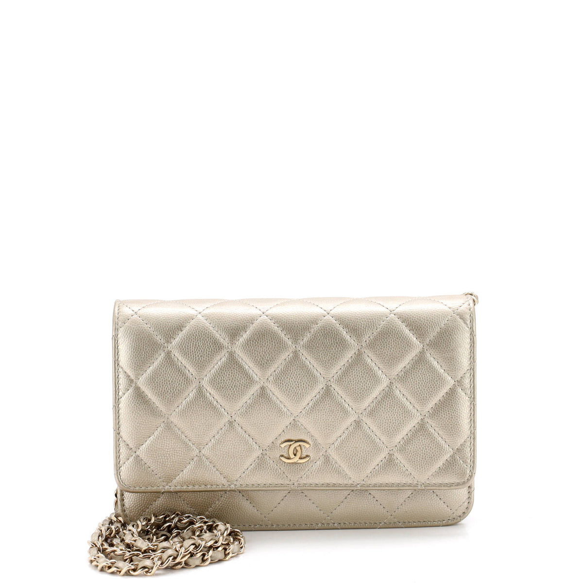 Chanel CHANEL Wallet on Chain Quilted Caviar
