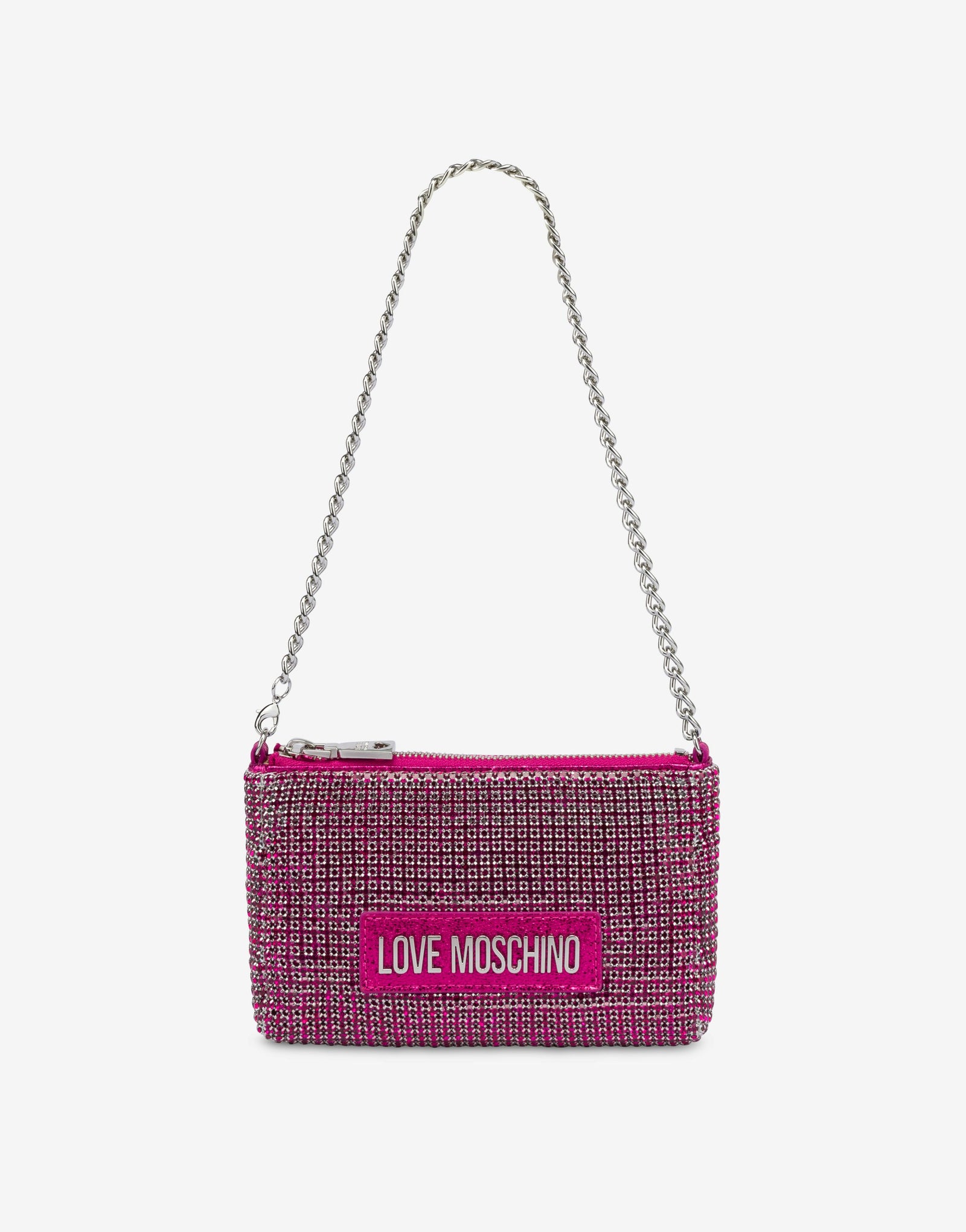 Love Moschino Mini Sac Avec Glissière Et Strass