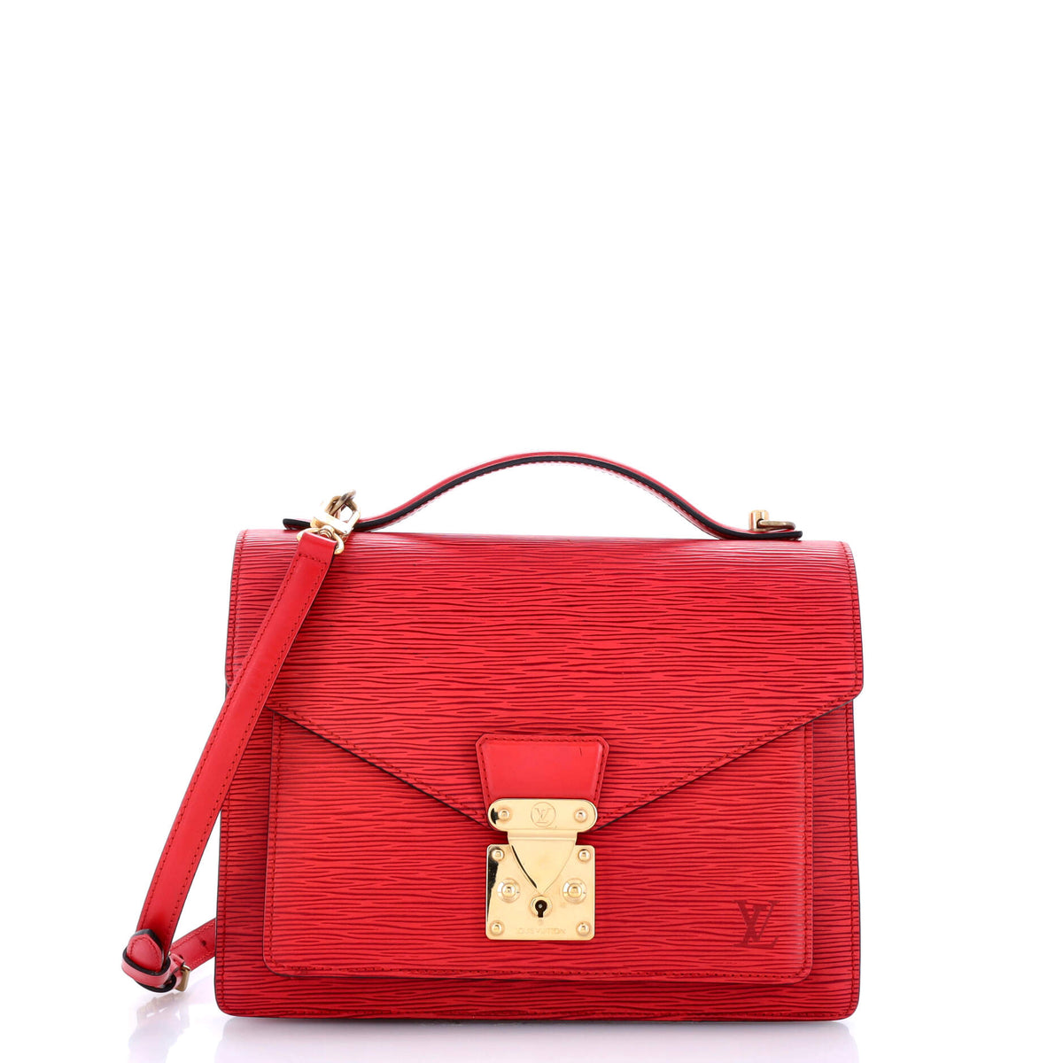 Louis Vuitton Monceau Handbag Epi Leather