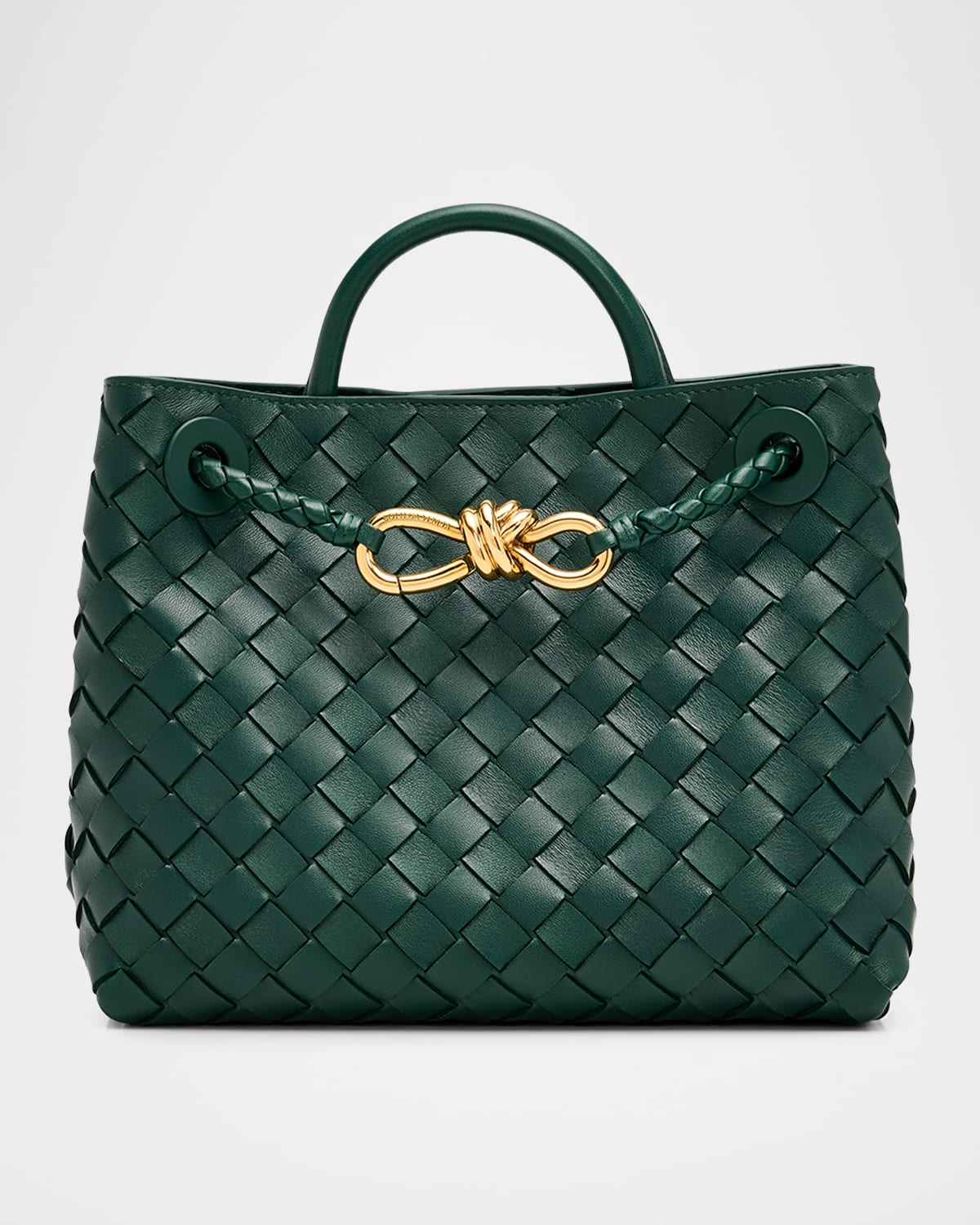 Bottega Veneta Andiamo Small Leather Top-Handle Bag