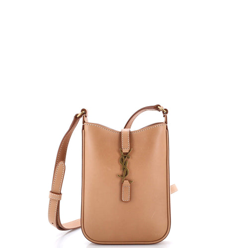 Le 5 a 7 Vertical Shoulder Bag Leather Mini