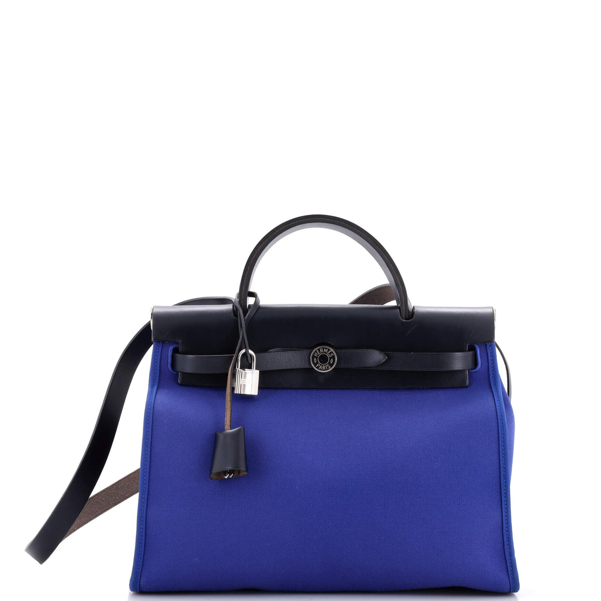 Hermès Herbag Zip Leather and Toile 31