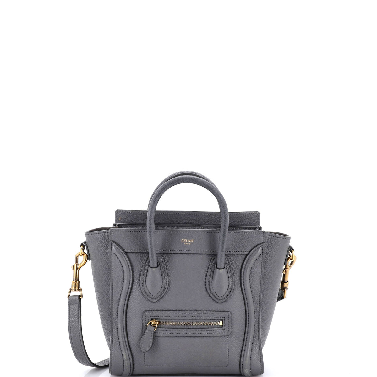 Celine CELINE Luggage Bag Grainy Leather Nano