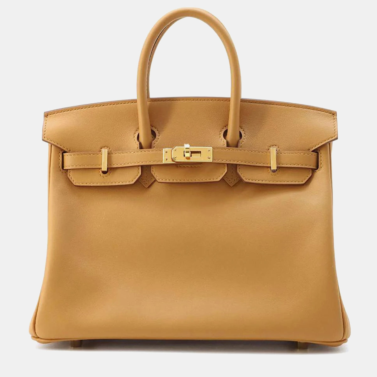 Hermès Sesame Swift Leather Birkin 25 Tote Bag