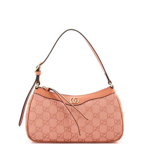 GUCCI Ophidia Zip Pochette Shoulder Bag GG Canvas Small
