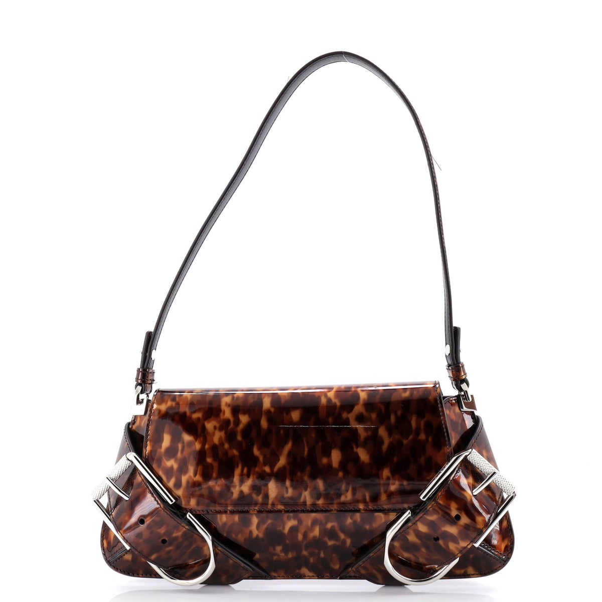 Givenchy GIVENCHY Voyou Shoulder Flap Bag Printed Patent