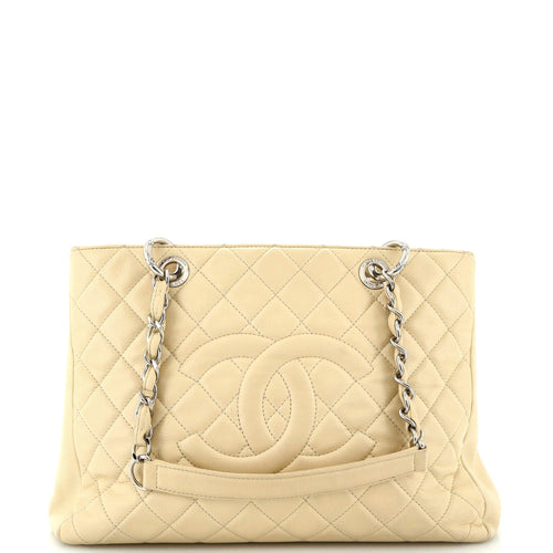 CHANEL Grand Shopping Tote Quilted Caviar