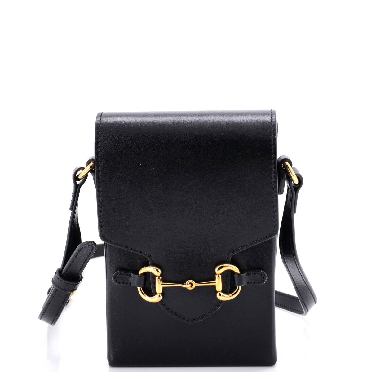 Gucci GUCCI Horsebit 1955 Crossbody Bag Leather Mini