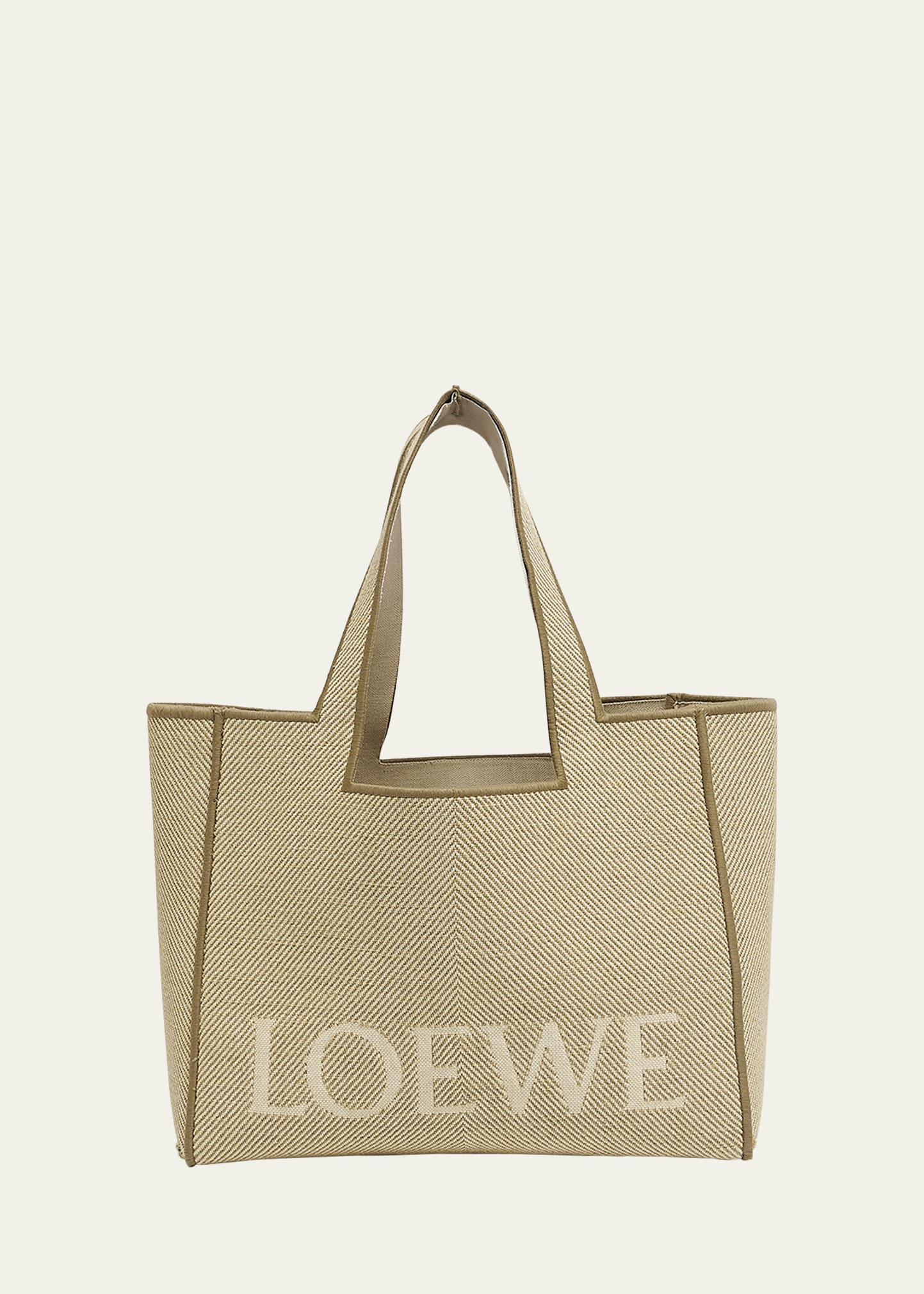 Loewe Small Canvas Jacquard Tote Bag