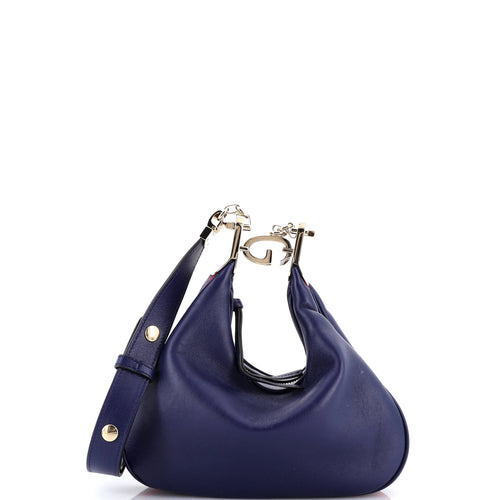 GUCCI Attache Shoulder Bag Leather Small