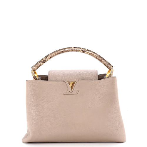 Capucines Bag Leather with Python MM