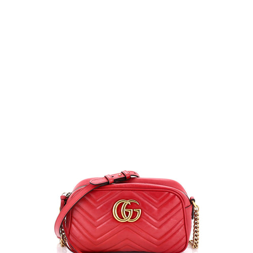 GUCCI GG Marmont Shoulder Bag Matelasse Leather Small