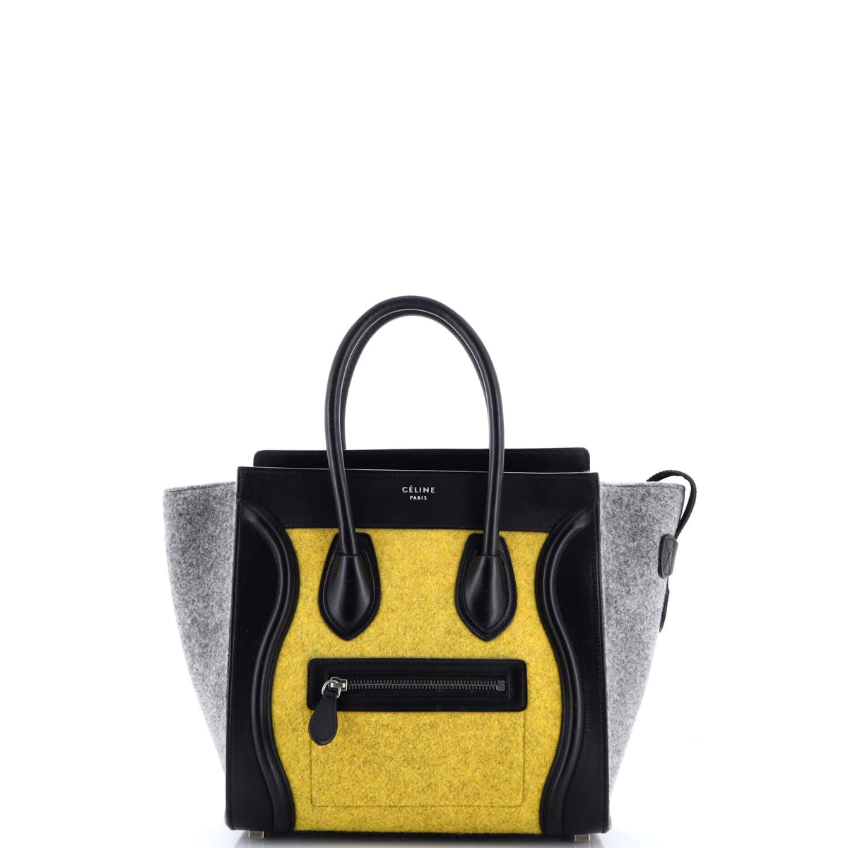 Celine CELINE Tricolor Luggage Bag Felt Micro