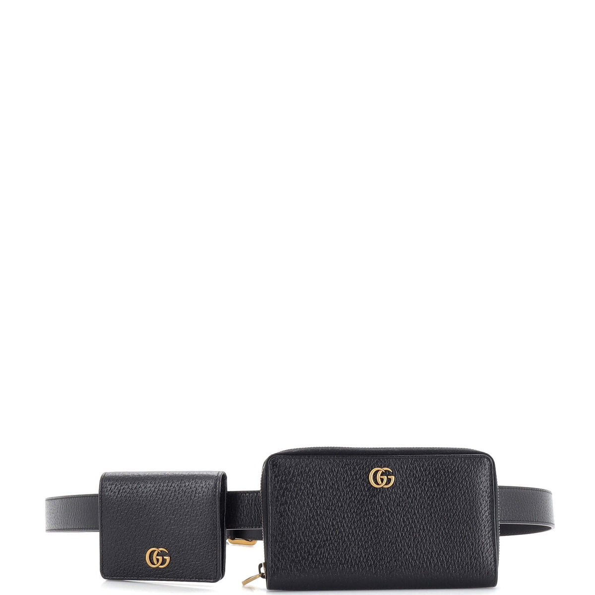 Gucci GUCCI GG Marmont Double Belt Bag Leather