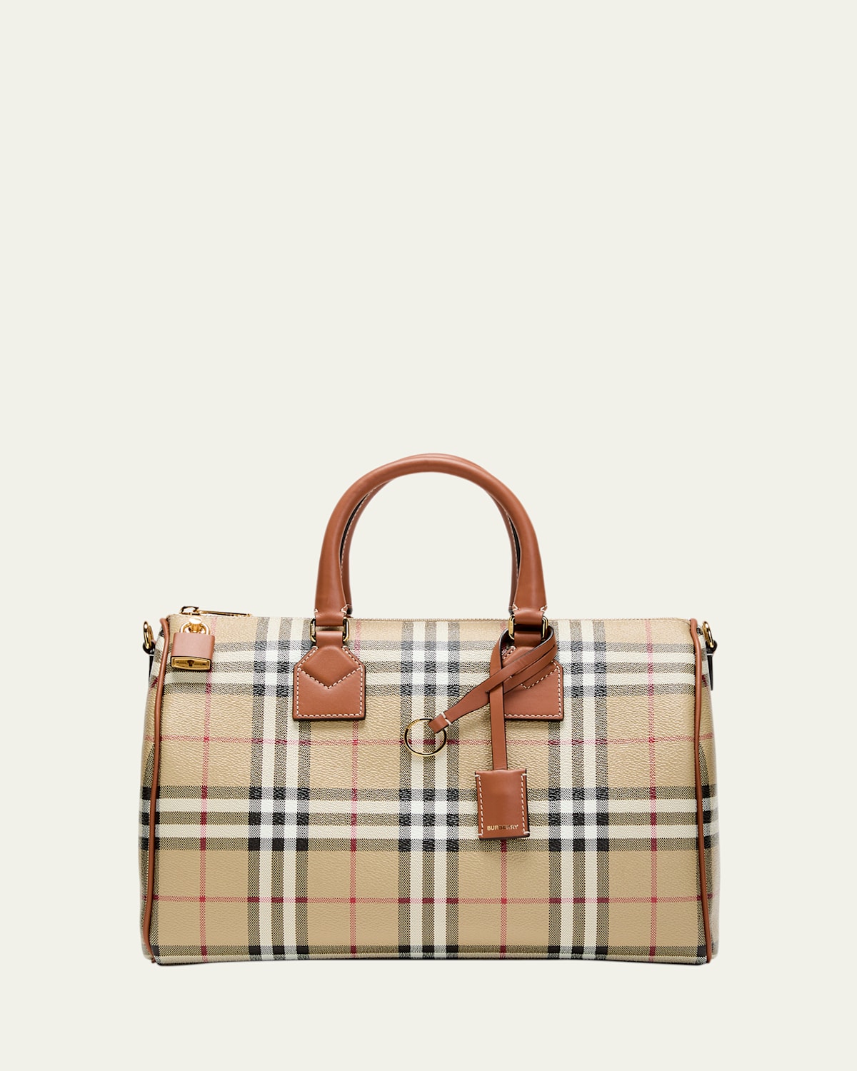 Burberry Check Bowling Shoulder Bag