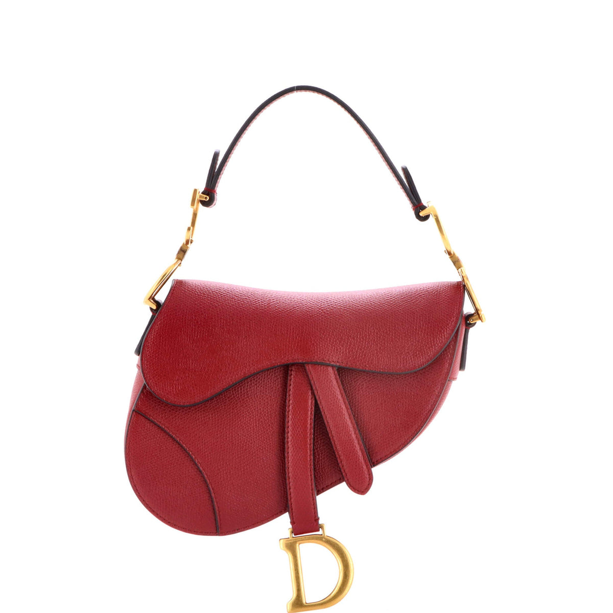 Christian Dior Saddle Handbag Leather Mini