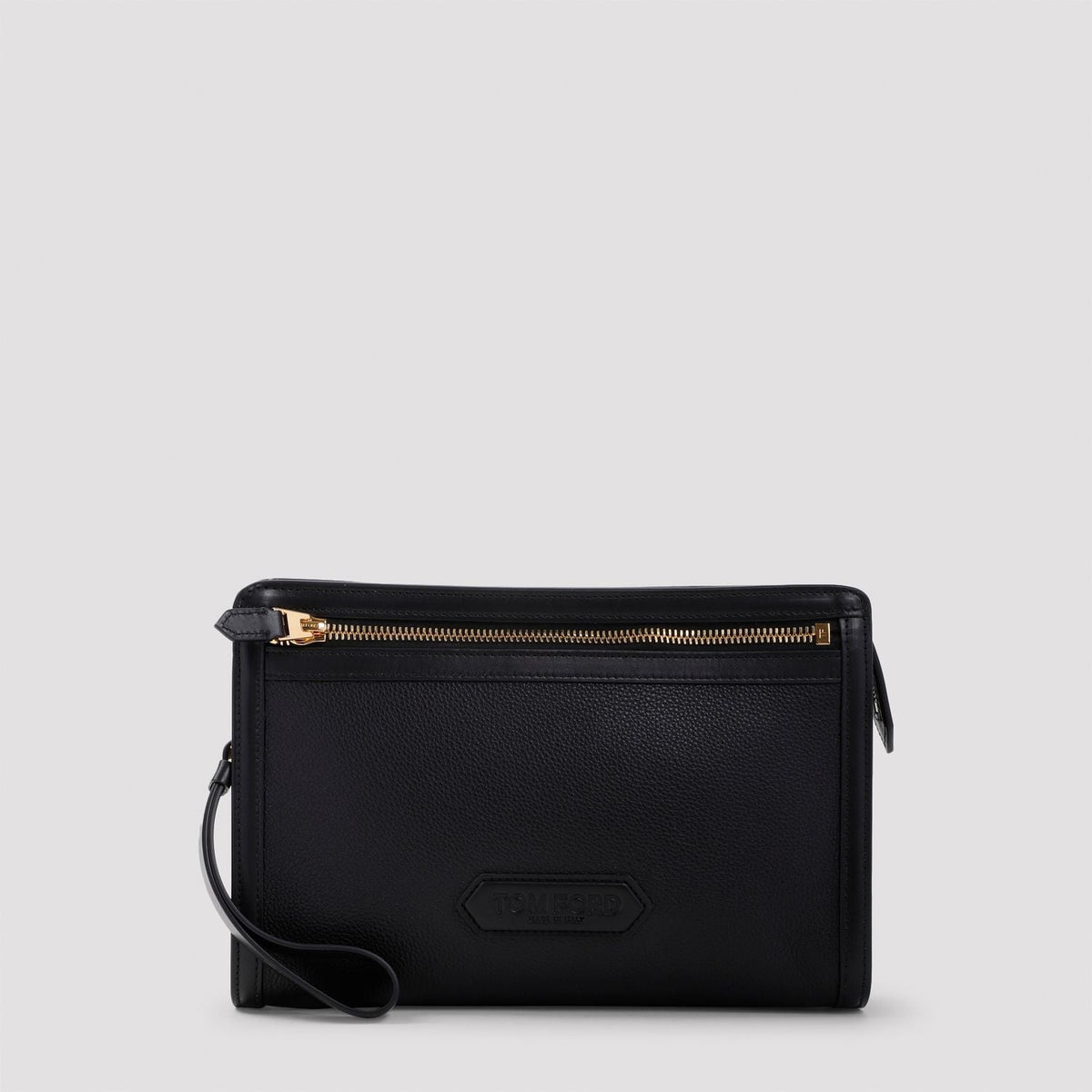 Tom Ford Men's Calf Leather Pouch in Black | Size UNICA | H0561LCL213G