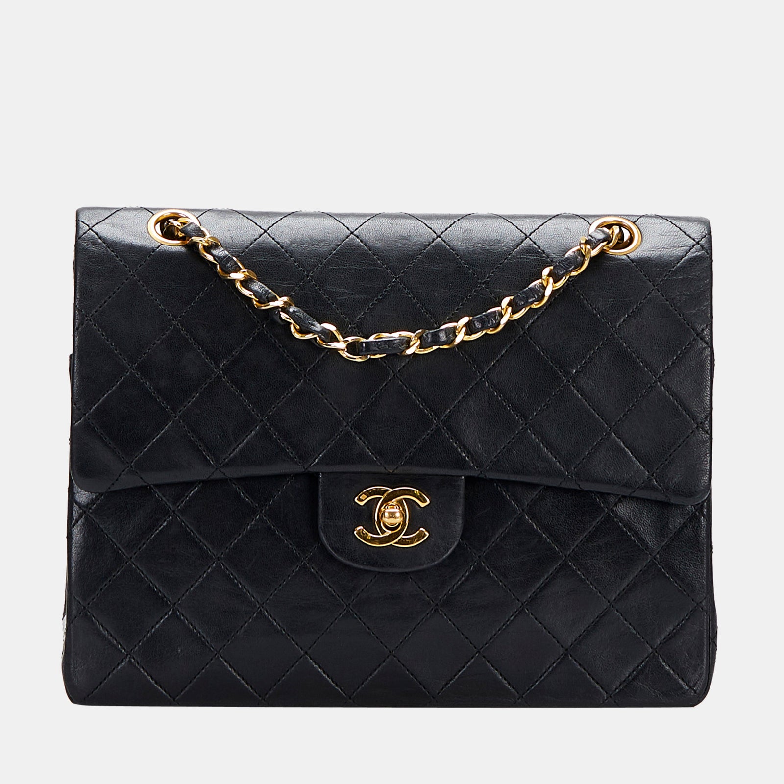 Chanel Black Small Classic Lambskin Double Flap