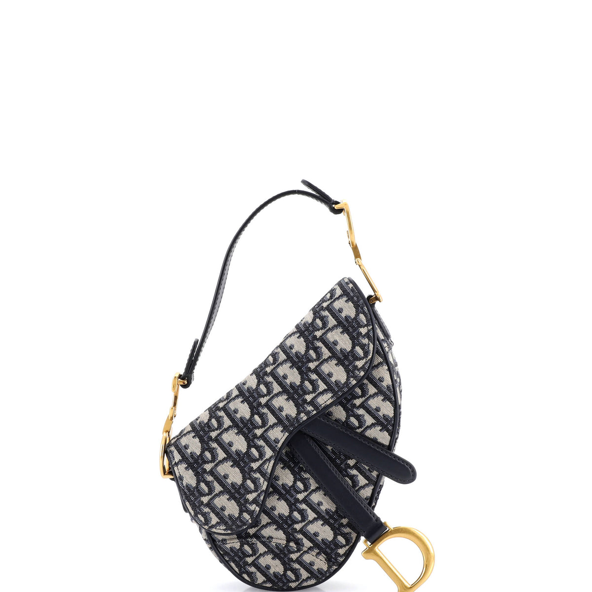 Christian Dior Saddle Handbag Oblique Canvas Mini