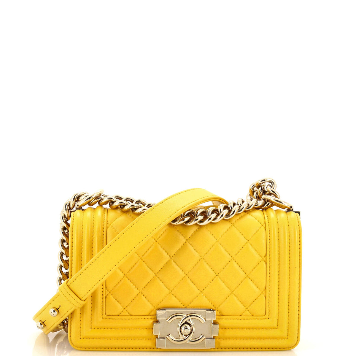 Chanel CHANEL Boy Flap Bag Quilted Calfskin Small
