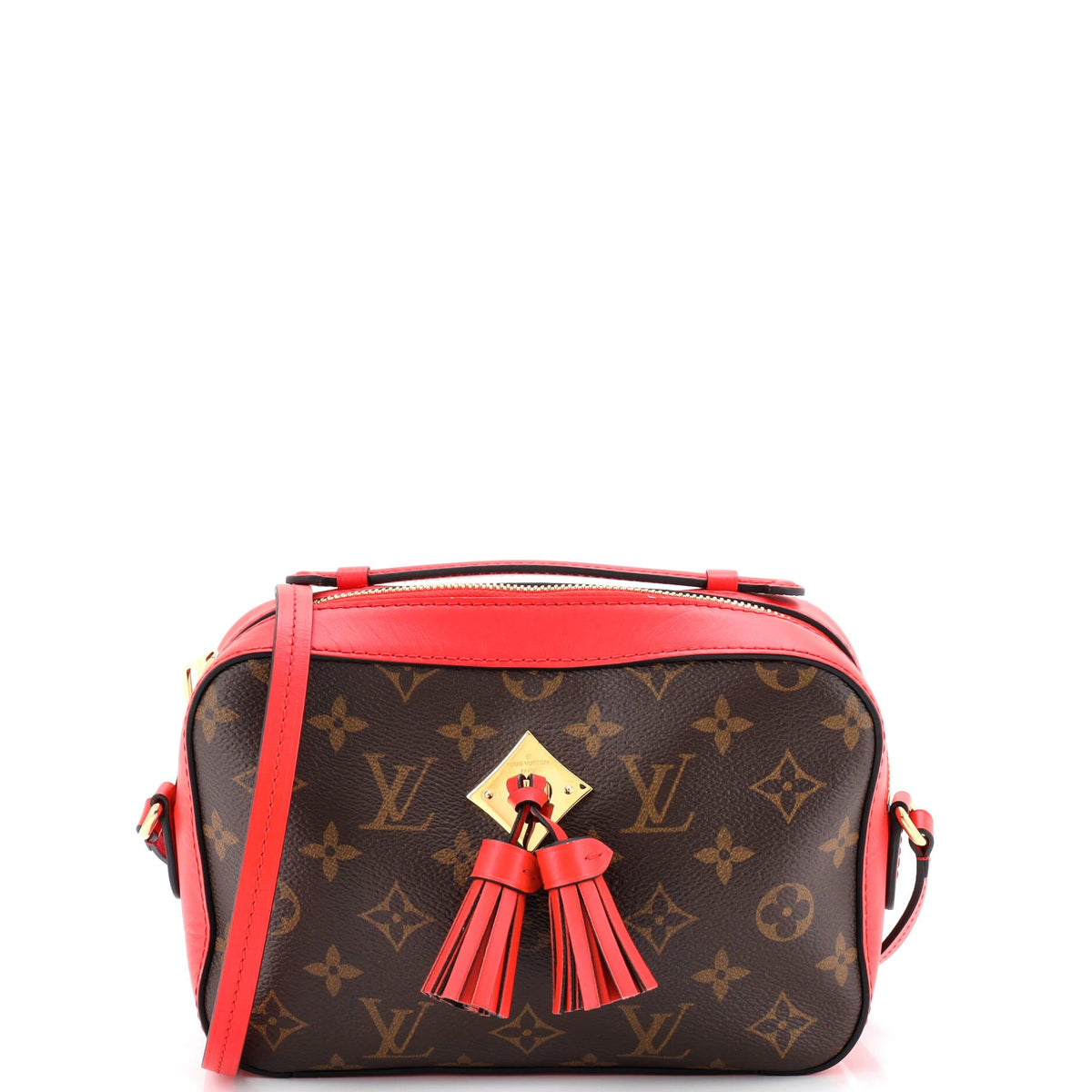 Louis Vuitton Saintonge Handbag Monogram Canvas with Leather