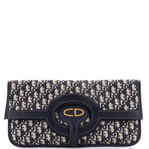 Fold Over Clutch Oblique Canvas