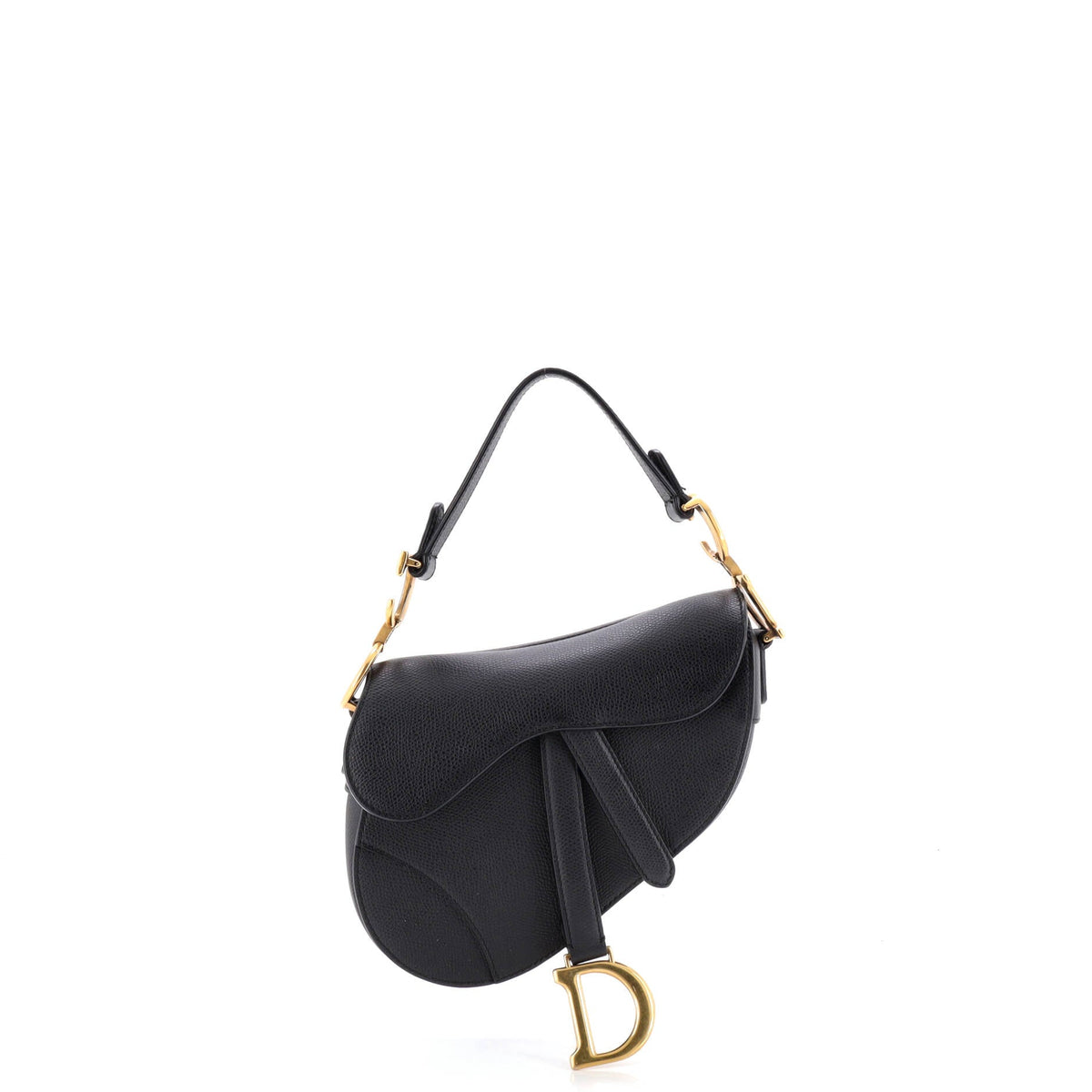 Christian Dior Saddle Handbag Leather Mini
