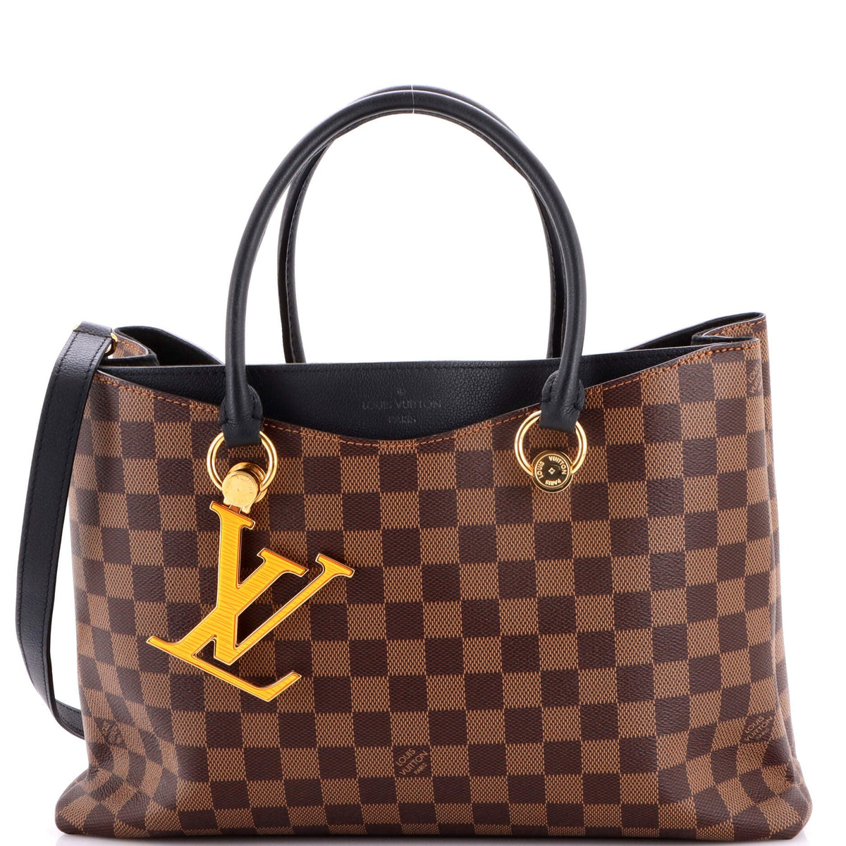 Louis Vuitton LV Riverside Handbag Damier with Leather