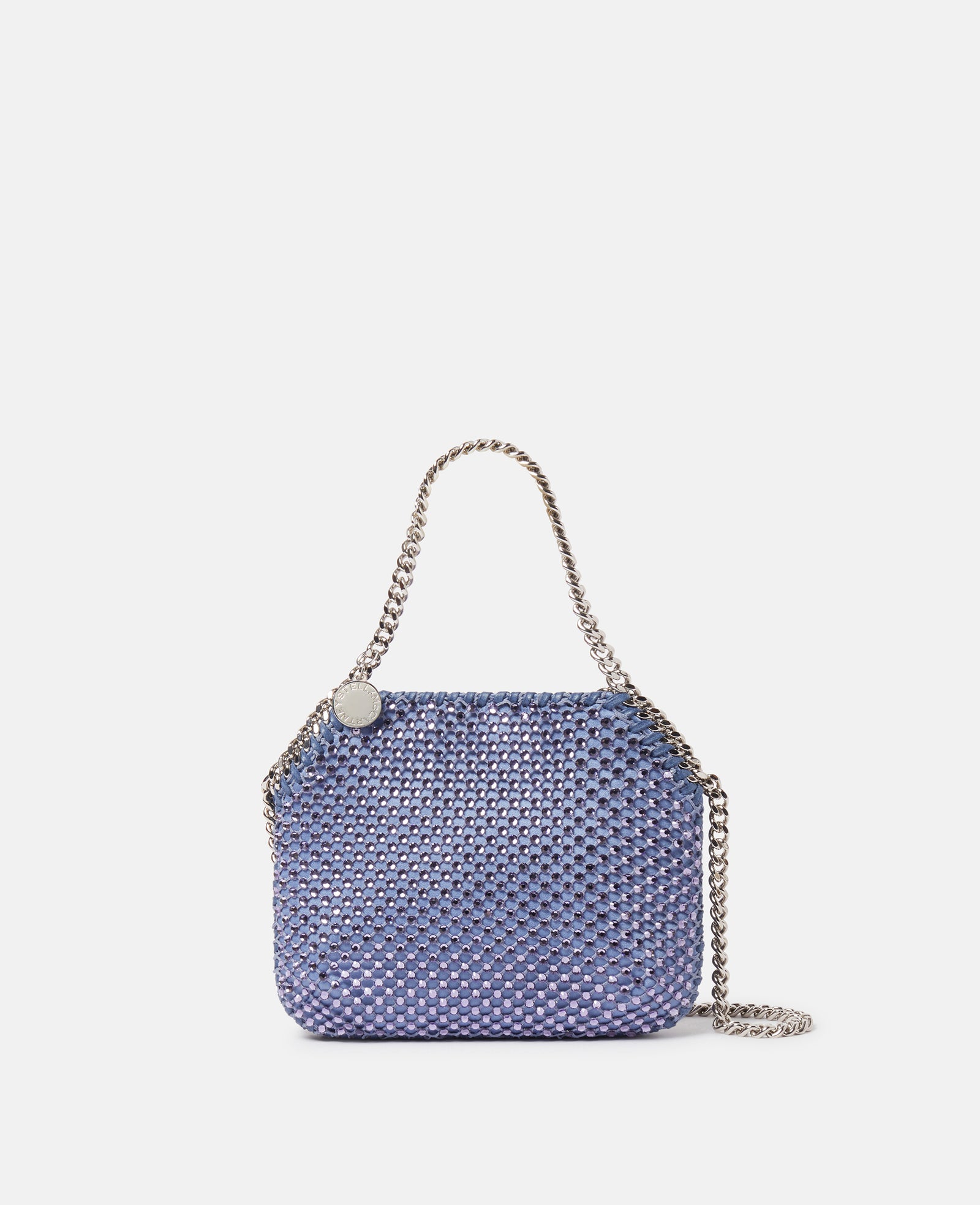 Stella McCartney Falabella Crystal Tiny Tote Bag, Woman, Lavender blue