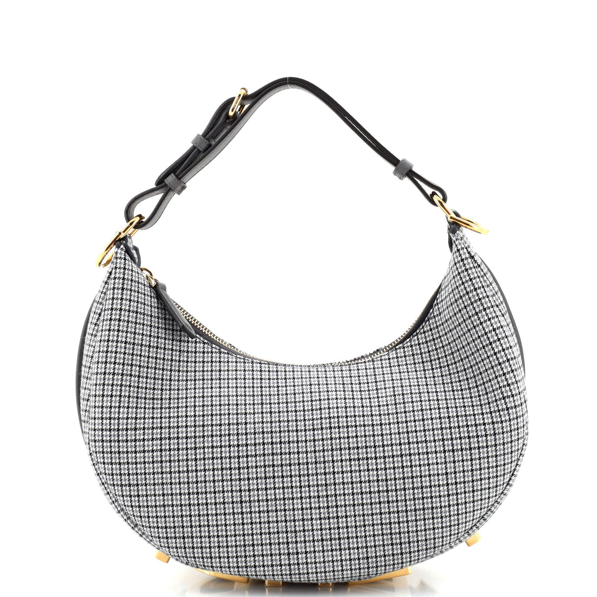 Fendi FENDI Fendigraphy Bag Houndstooth Wool Small