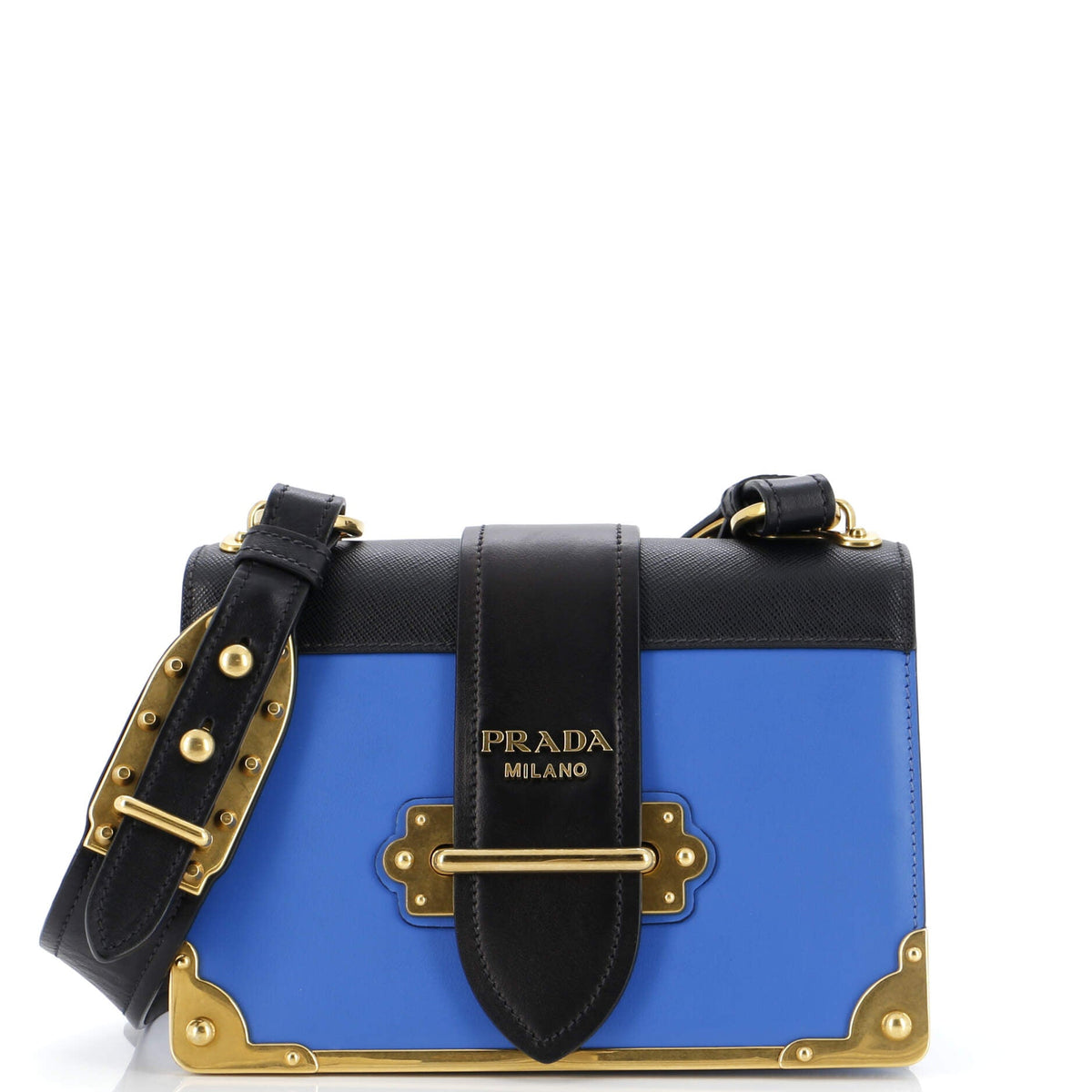 Prada PRADA Cahier Crossbody Bag City Calf and Saffiano Small