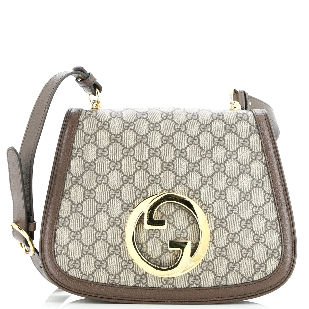 Gucci GUCCI Blondie NM Flap Shoulder Bag Leather Medium