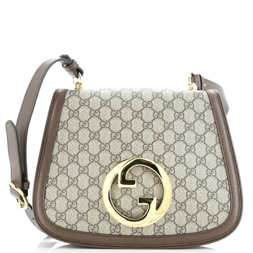 GUCCI Blondie NM Flap Shoulder Bag Leather Medium