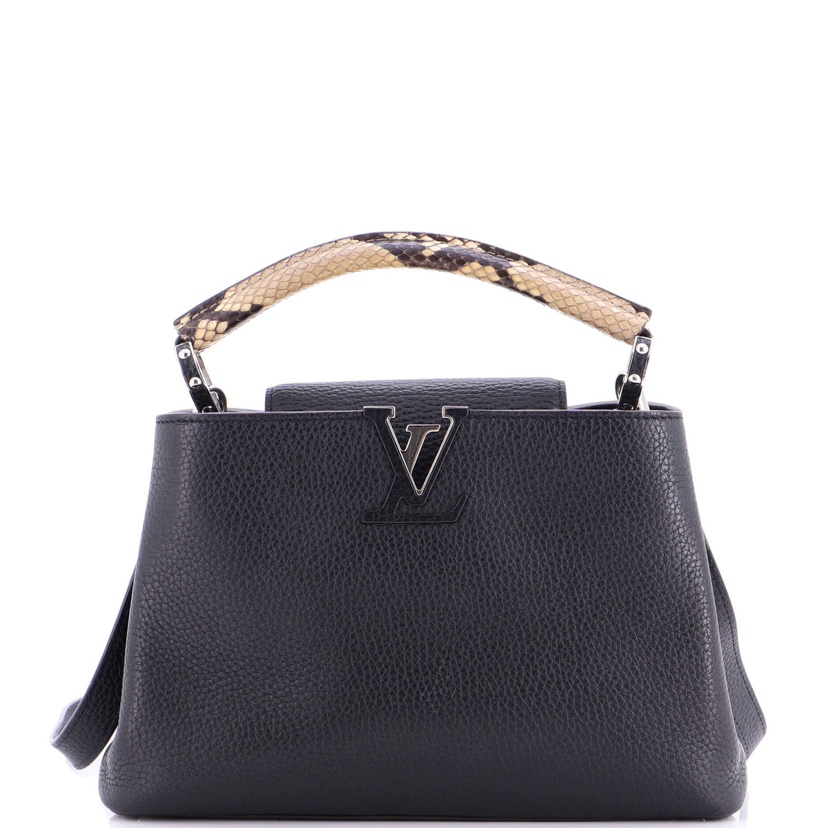 Louis Vuitton Capucines Bag Leather with Snakeskin BB