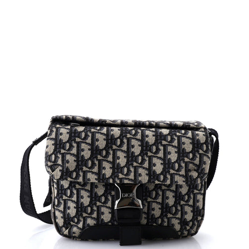 Explorer Buckle Messenger Bag Oblique Canvas Small