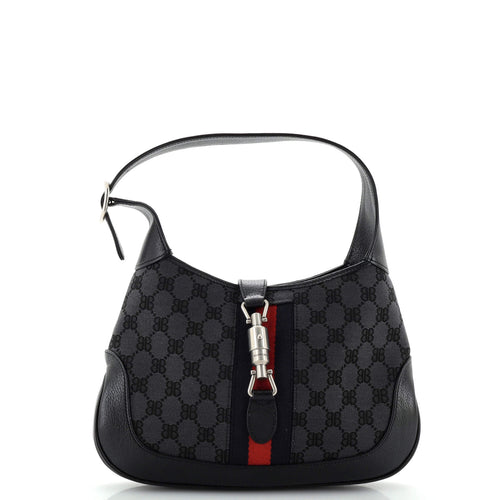 x Gucci The Hacker Project Jackie 1961 Hobo BB Canvas Small