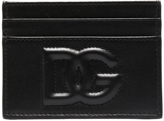 Dolce & Gabbana Women's Debossed-Logo Detail Cardholder in Black | Size UNICA | BI0330AG081