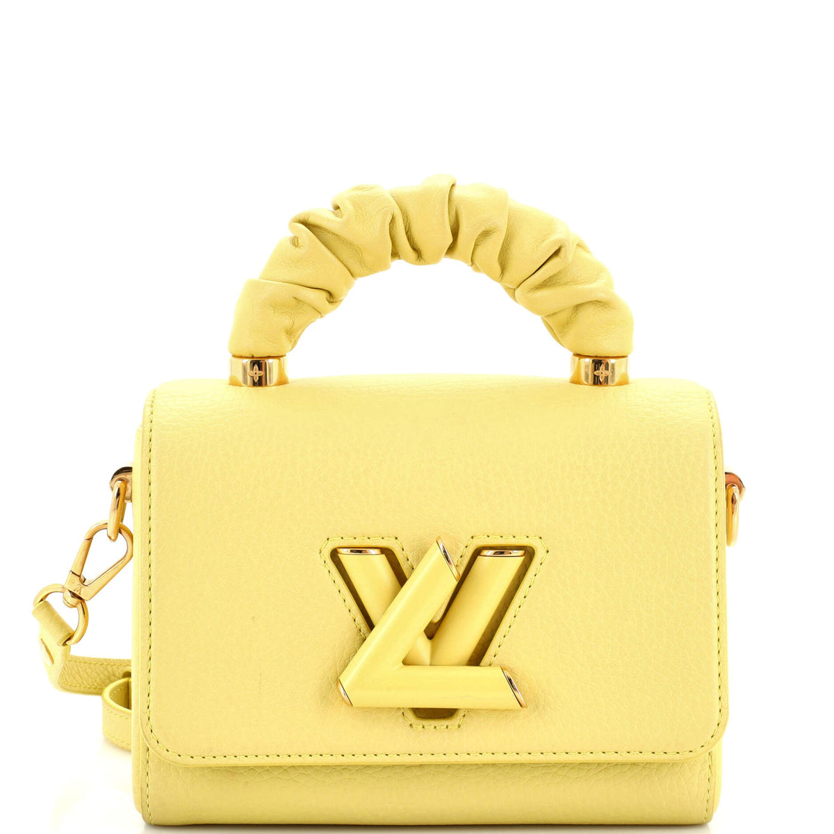 Louis Vuitton Twist Scrunchie Top Handle Bag Leather PM