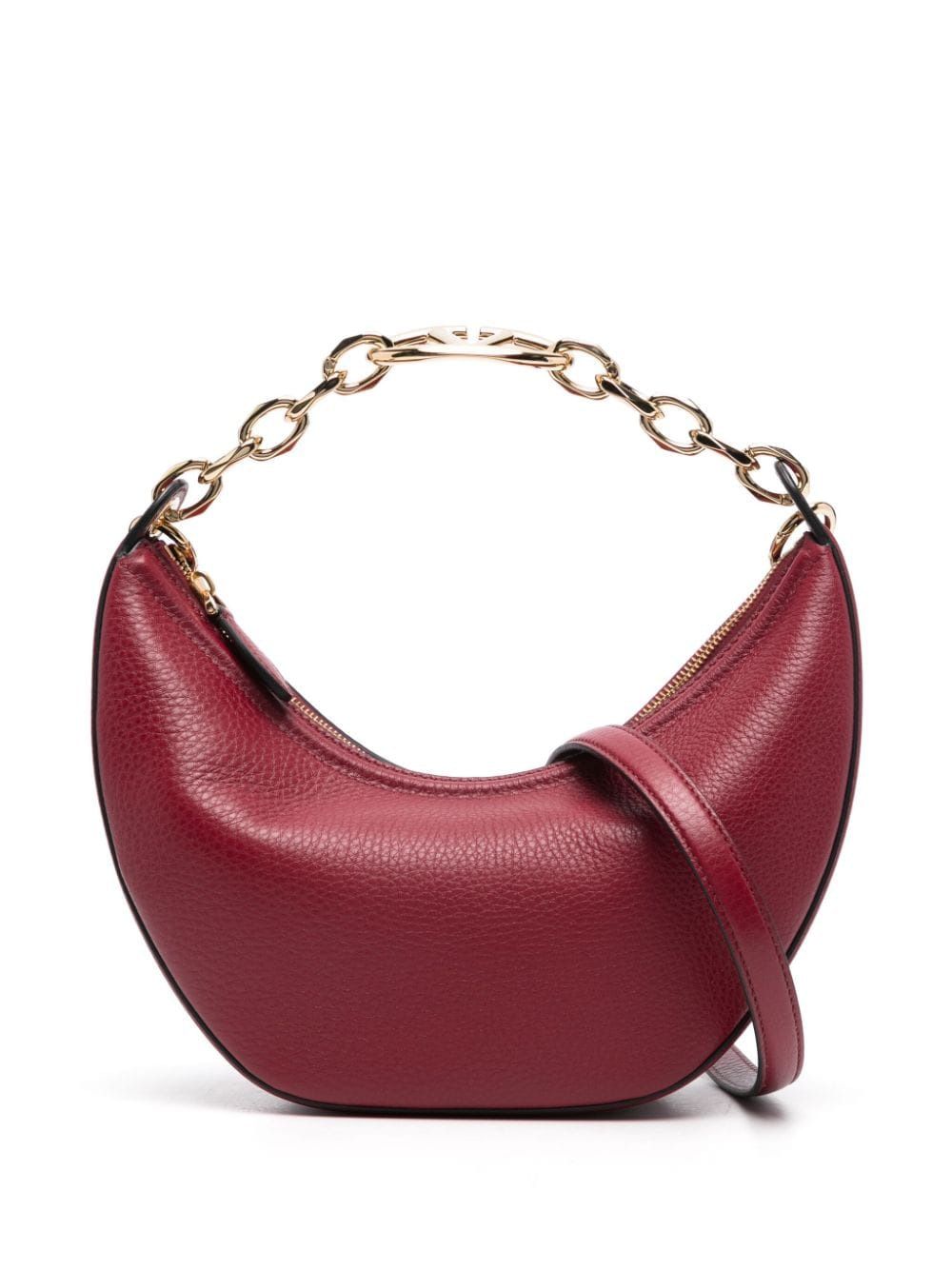 Valentino Garavani Women's Vlogo Moon Small Hobo Bag in Deepscarl | 5W2B0Q42JDK