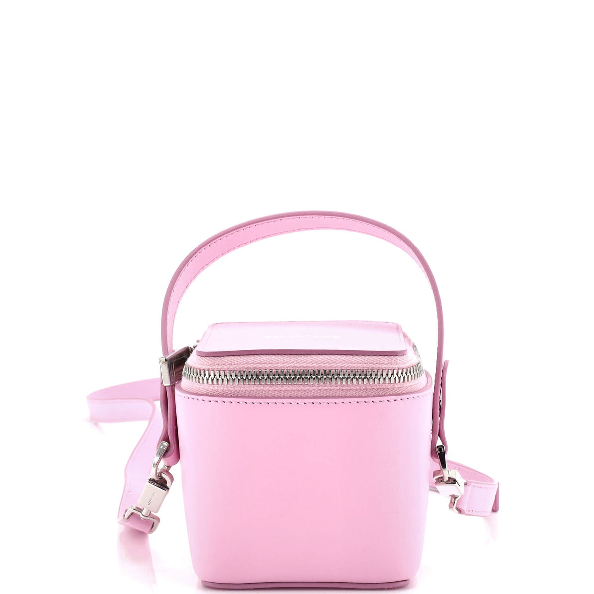 Salvatore Ferragamo Gancicni Top Handle Vanity Case Leather Micro