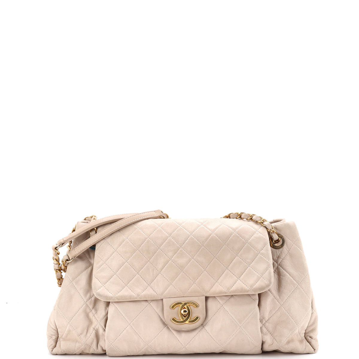 Chanel CHANEL Chic Quilt Accordion Flap Bag Quilted Iridescent Calfskin Medium