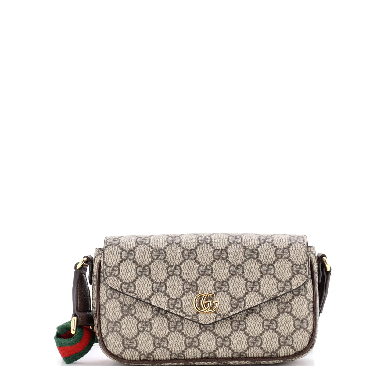 Gucci GUCCI Ophidia Envelope Flap Shoulder Bag GG Coated Canvas Mini