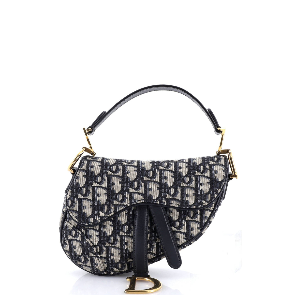 Christian Dior Saddle Handbag Oblique Canvas Mini