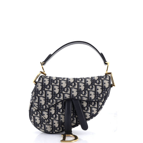 Saddle Handbag Oblique Canvas Mini