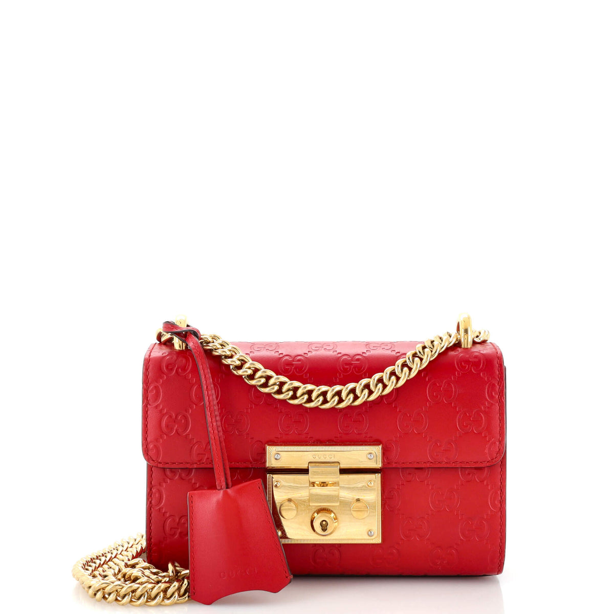 Gucci GUCCI Padlock Shoulder Bag Guccissima Leather Small