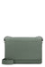 Men's V-Line Leather Messenger Bag in Green | MBVL0010028LRL99 Color VMU