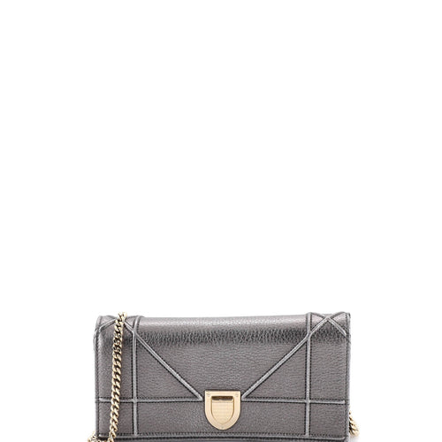 Diorama Croisiere Chain Wallet Grained Calfskin
