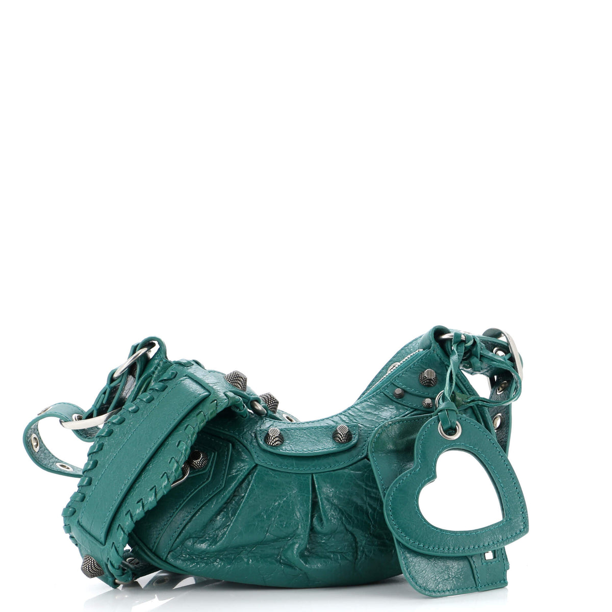 Balenciaga Le Cagole Giant Studs Shoulder Bag Leather XS