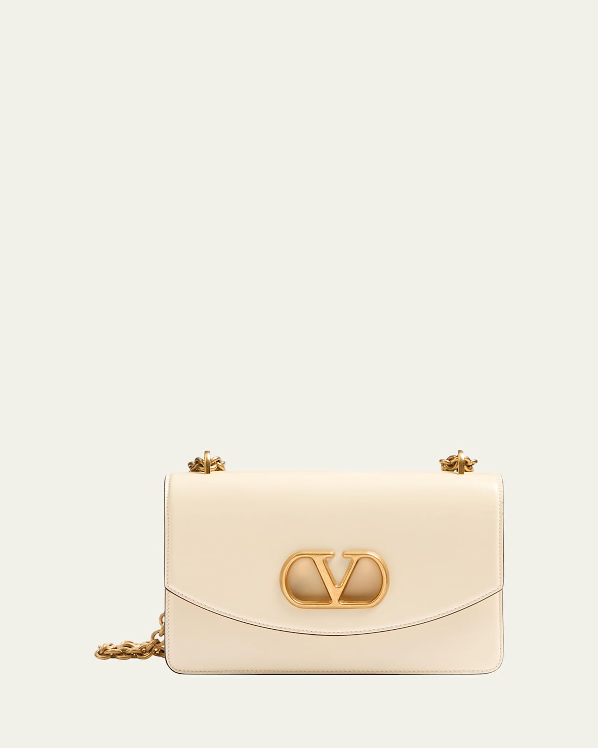 Valentino Vain Flap Leather Chain Shoulder Bag