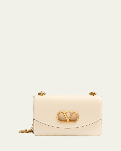 Vain Flap Leather Chain Shoulder Bag